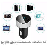 3.1A Fast Charging Dual USB Output Car Charger with Voltmeter Display