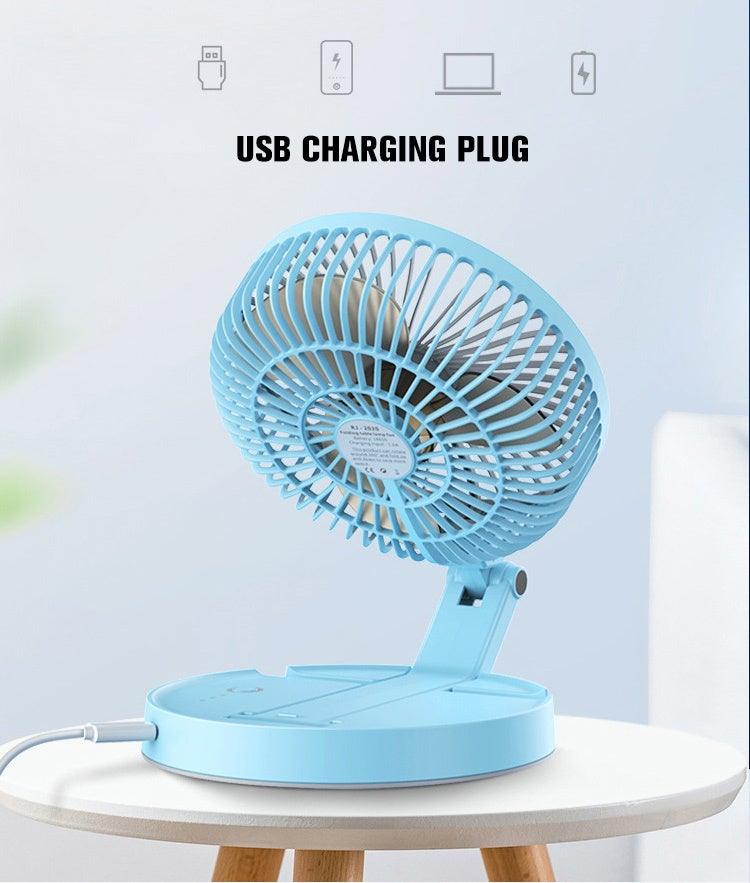 3-Speed USB Foldable Portable Telescopic Fan