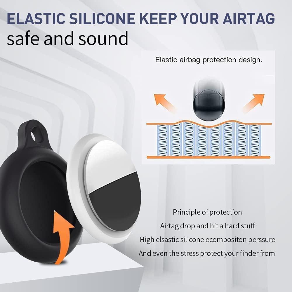 AirTag Silicon Case with Keychain Holder