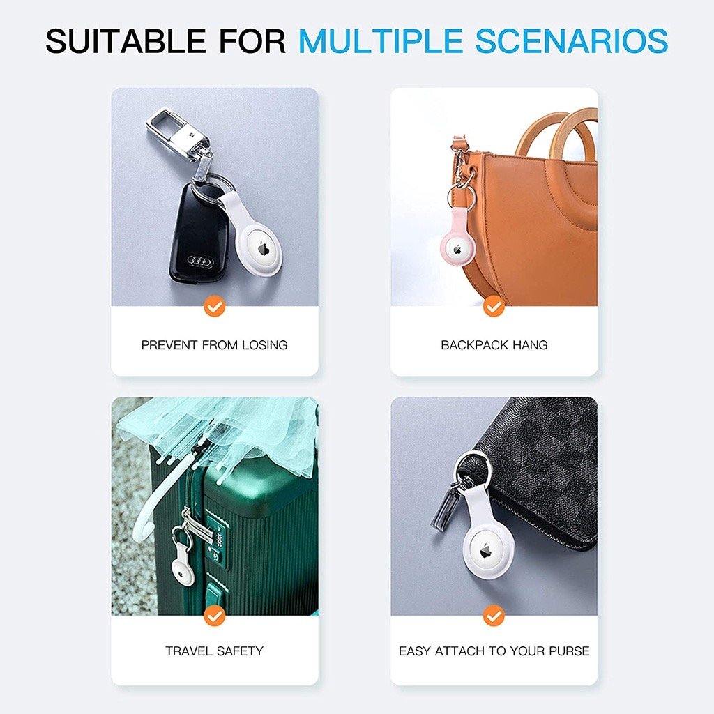 AirTag Silicon Case with Keychain Holder