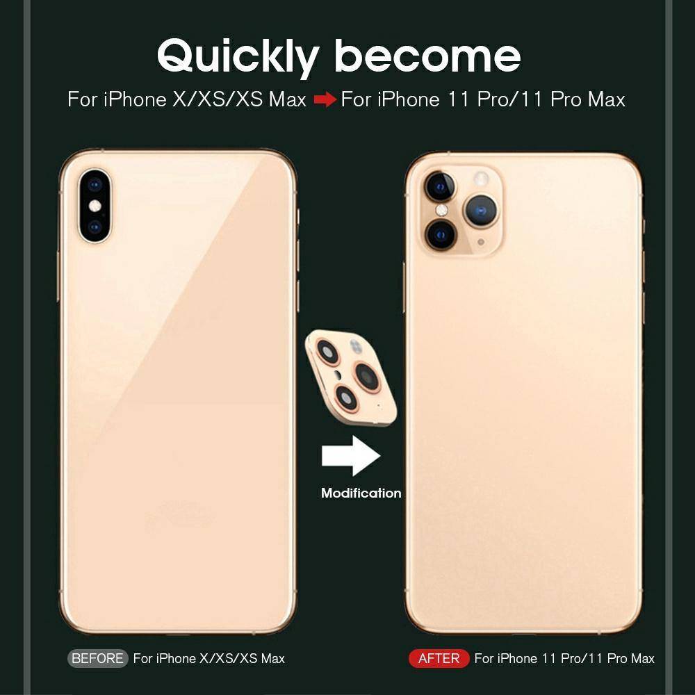 Alloy Camera Lens Protector Converter For iPhone X/XS/ XS MAX To iPhone 11 Pro/11 Pro MAX