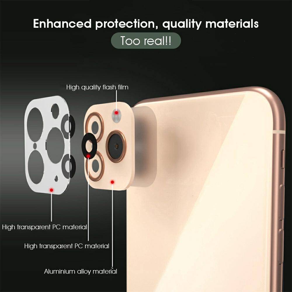 Alloy Camera Lens Protector Converter For iPhone X/XS/ XS MAX To iPhone 11 Pro/11 Pro MAX