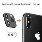 Alloy Camera Lens Protector Converter For iPhone X/XS/ XS MAX To iPhone 11 Pro/11 Pro MAX