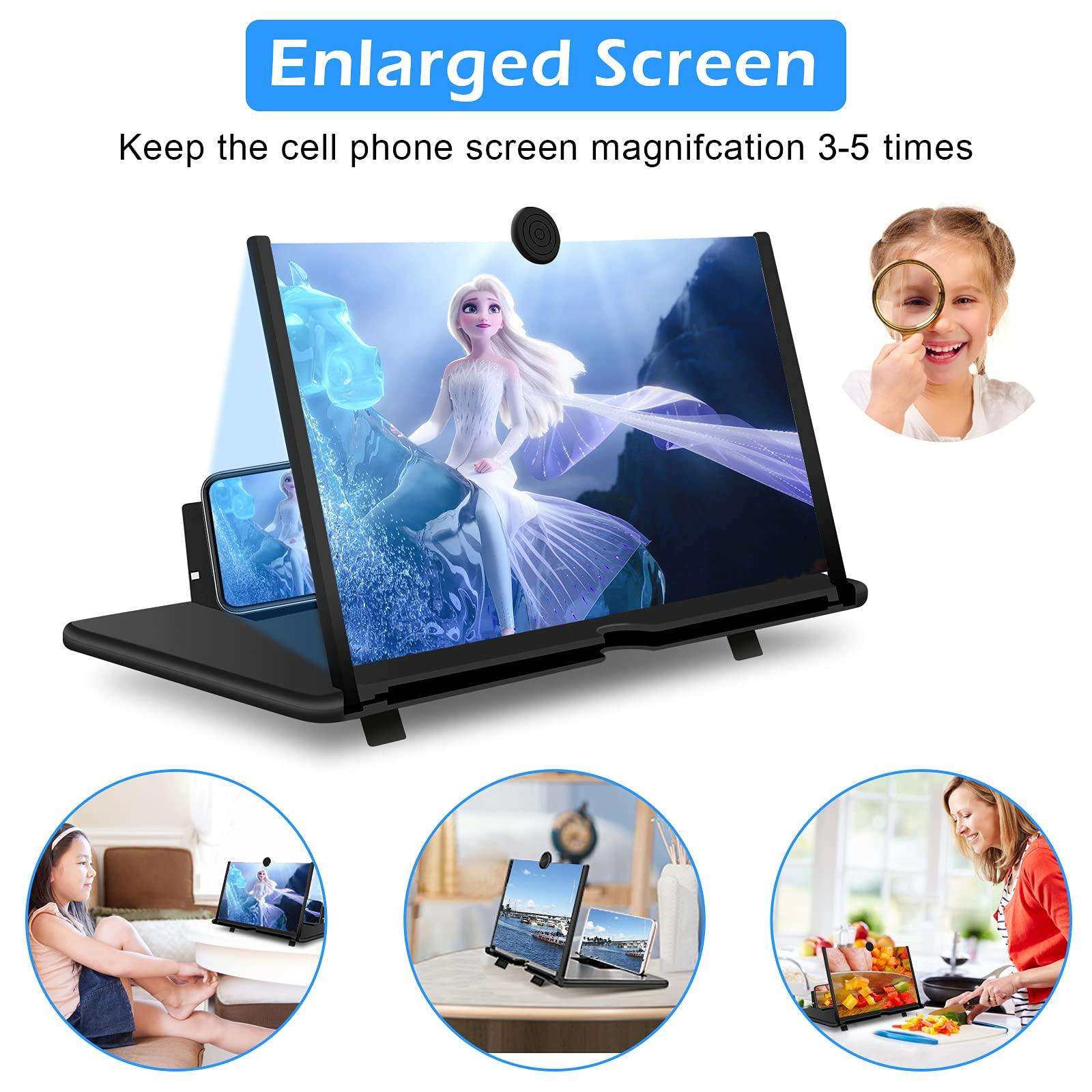 Anti-Radiation 12 Inches Mobile Phone 3D Screen Magnifier