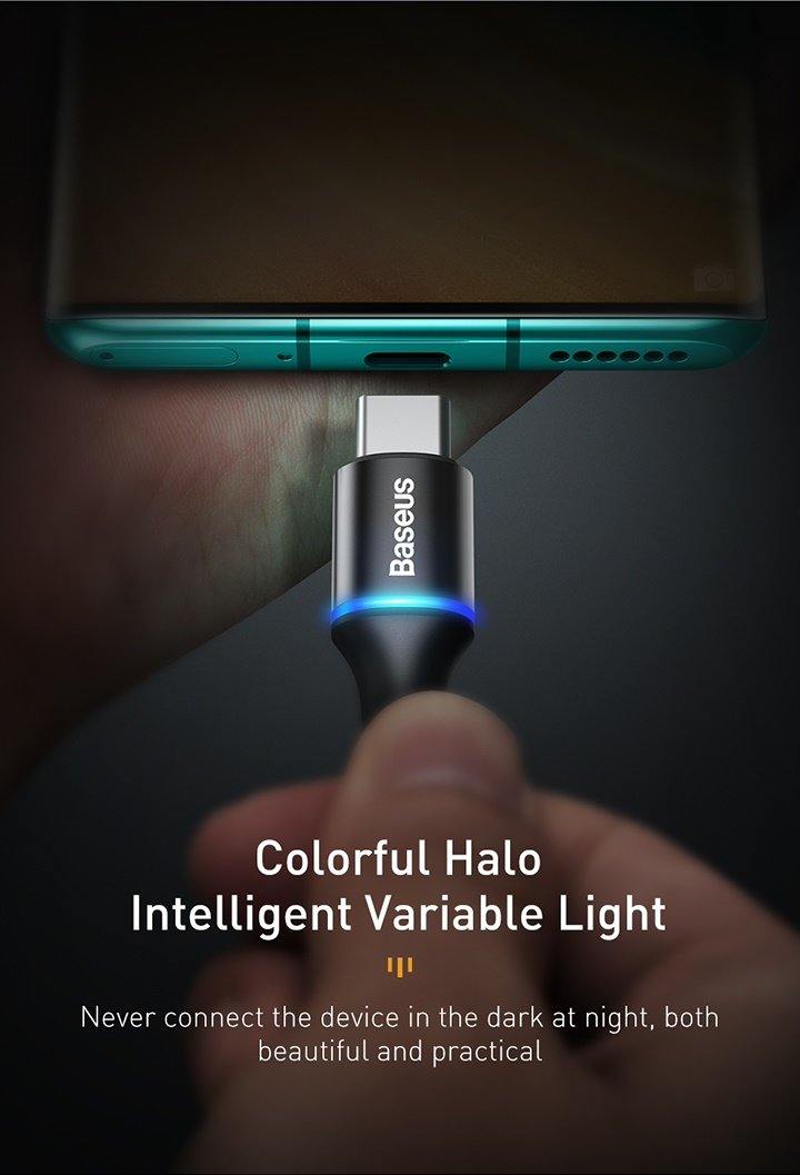 Baseus Halo Data Charging Lightning/Type C Fast Charging Cable