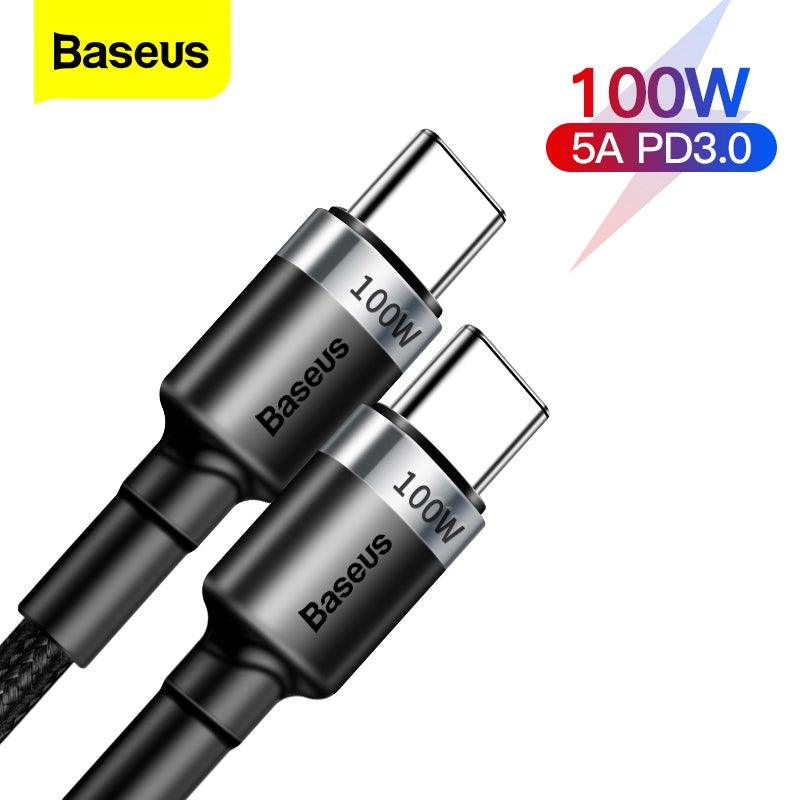 Baseus USB Type-C To USB Type-C 5A 100W Quick Charge 4.0 Cable