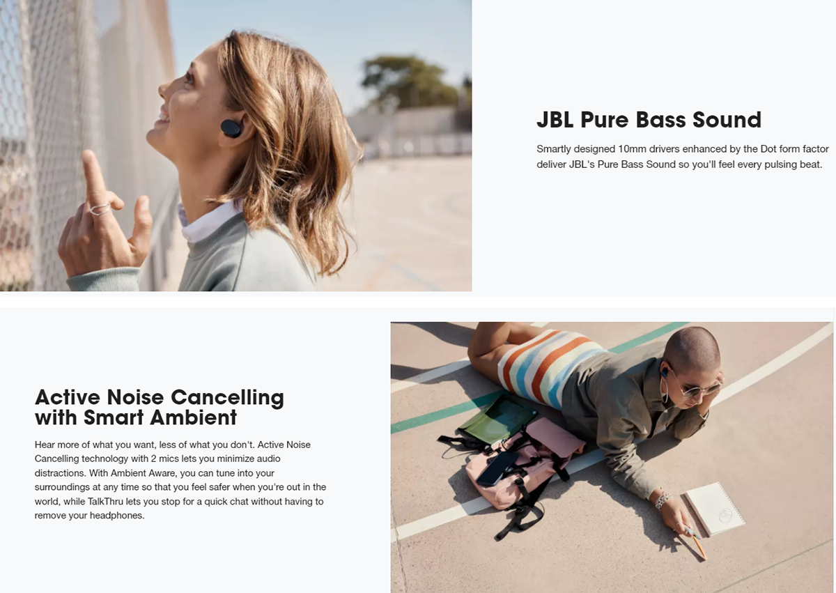 JBL Tune 130NC TWS Noise Cancelling Earbuds