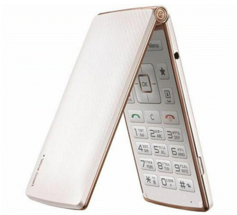 LG Wine Smart D486 4GB Android LTE Flip Phone *REFURBISHED*