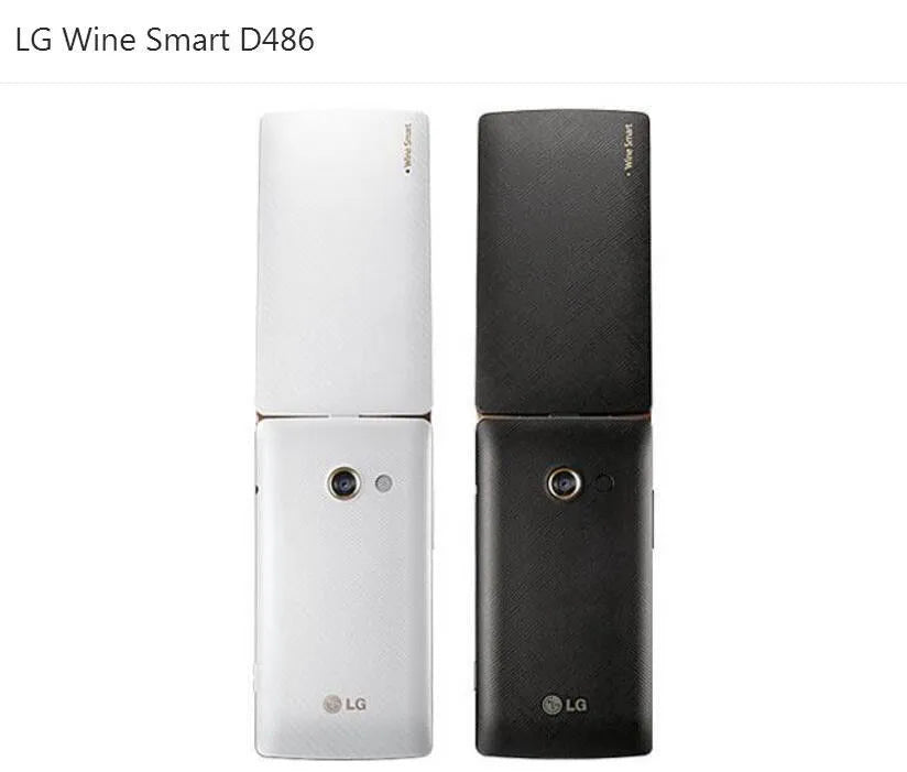 LG Wine Smart D486 4GB Android LTE Flip Phone *REFURBISHED*