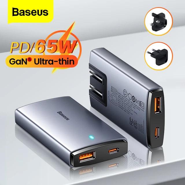 Baseus 65W GaN5 Pro Ultra-Slim USB C Fast Charger