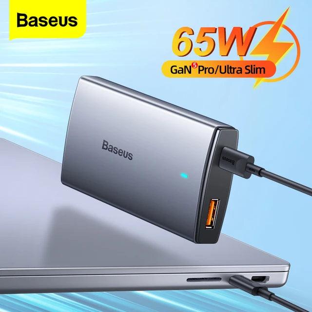 Baseus 65W GaN5 Pro Ultra-Slim USB C Fast Charger