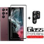Samsung S22/S22+/S22 Ultra 2 In 1 Glass Protector + Lens Protector