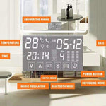 Smart Bathroom Anti Fog Mirror with 3 Color Tone and 6 Touch LCD Display