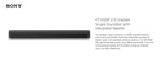 Sony 2ch Bluetooth Soundbar