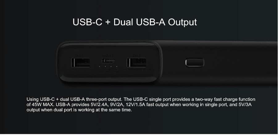 Xiaomi 20000mAh Power bank 3 Pro