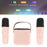 Mini Wireless Portable KTV Set with Dual Mic and Bluetooth Speaker