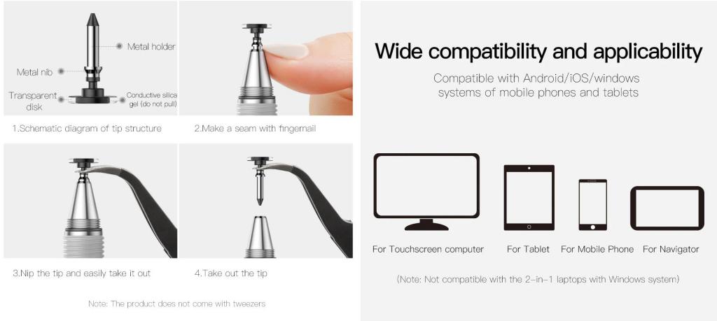 Baseus 2 in 1 Capacitive Touch Universal Stylus Pen