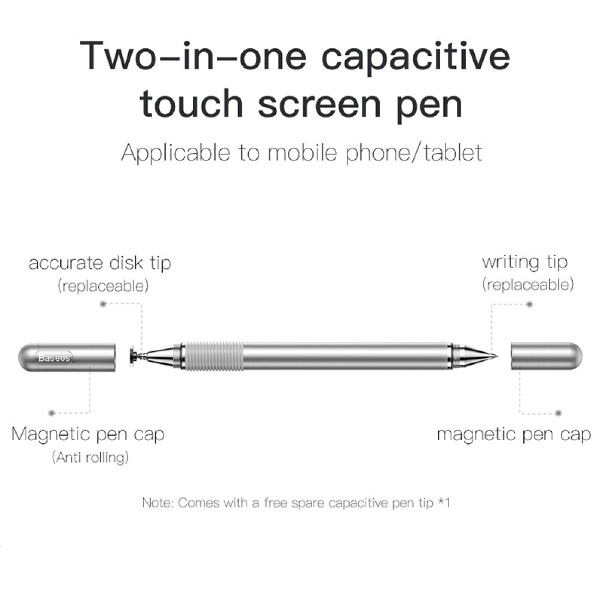 Baseus 2 in 1 Capacitive Touch Universal Stylus Pen