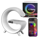 3in1 Alarm Clock Bluetooth Speaker Wireless Charger with RGB Light